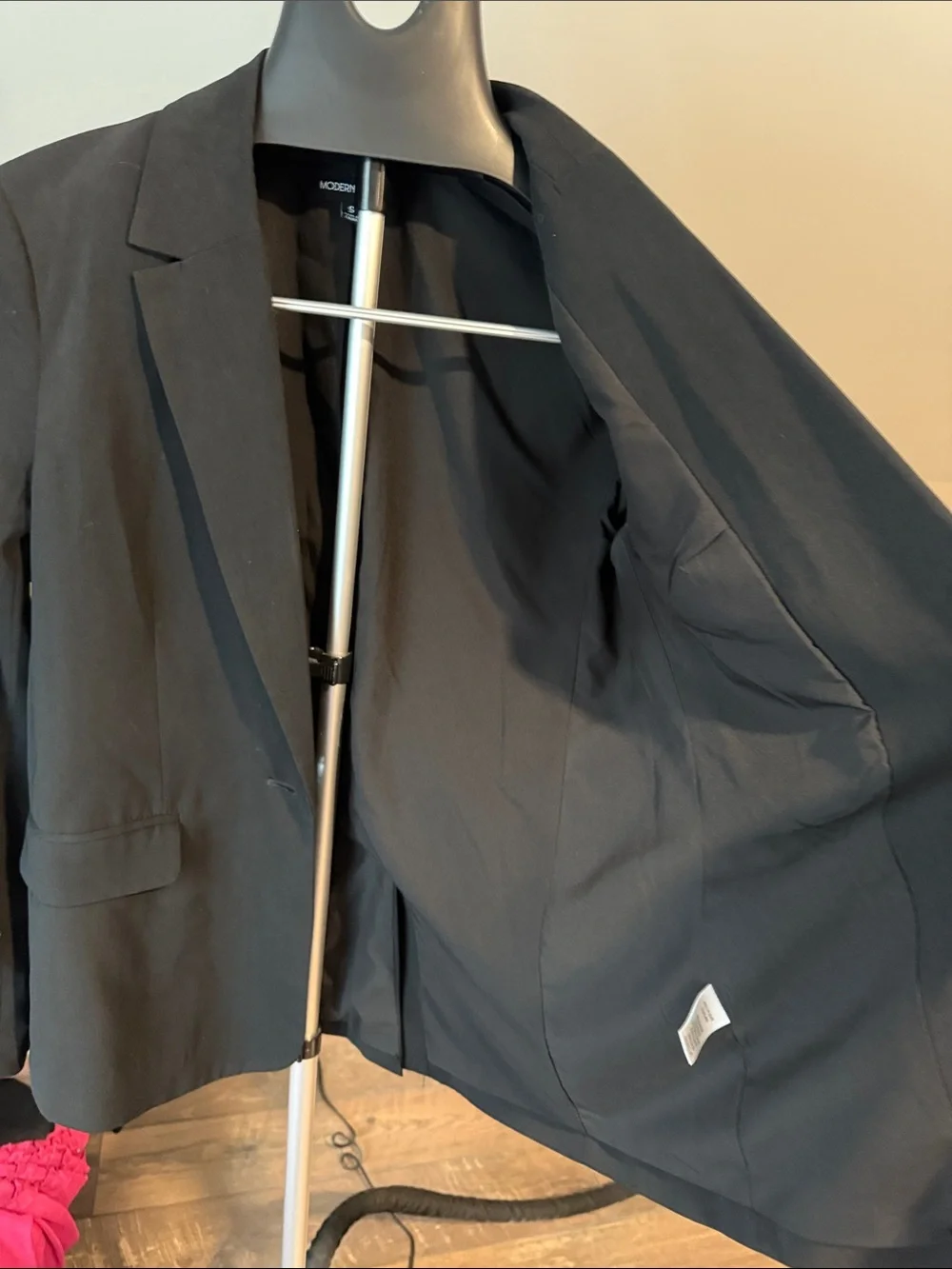 Men's Black Single-Button Blazer